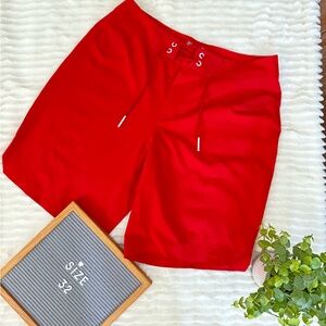 Under Armour HeatGear Shorts, size 32 , red